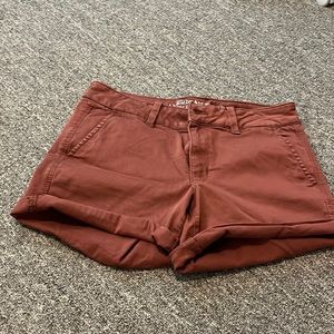American eagle twill midi shorts
